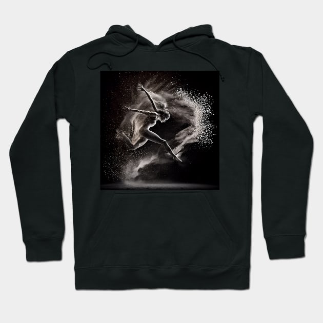 Dancing Woman Cuatro Hoodie by www.TheAiCollective.art